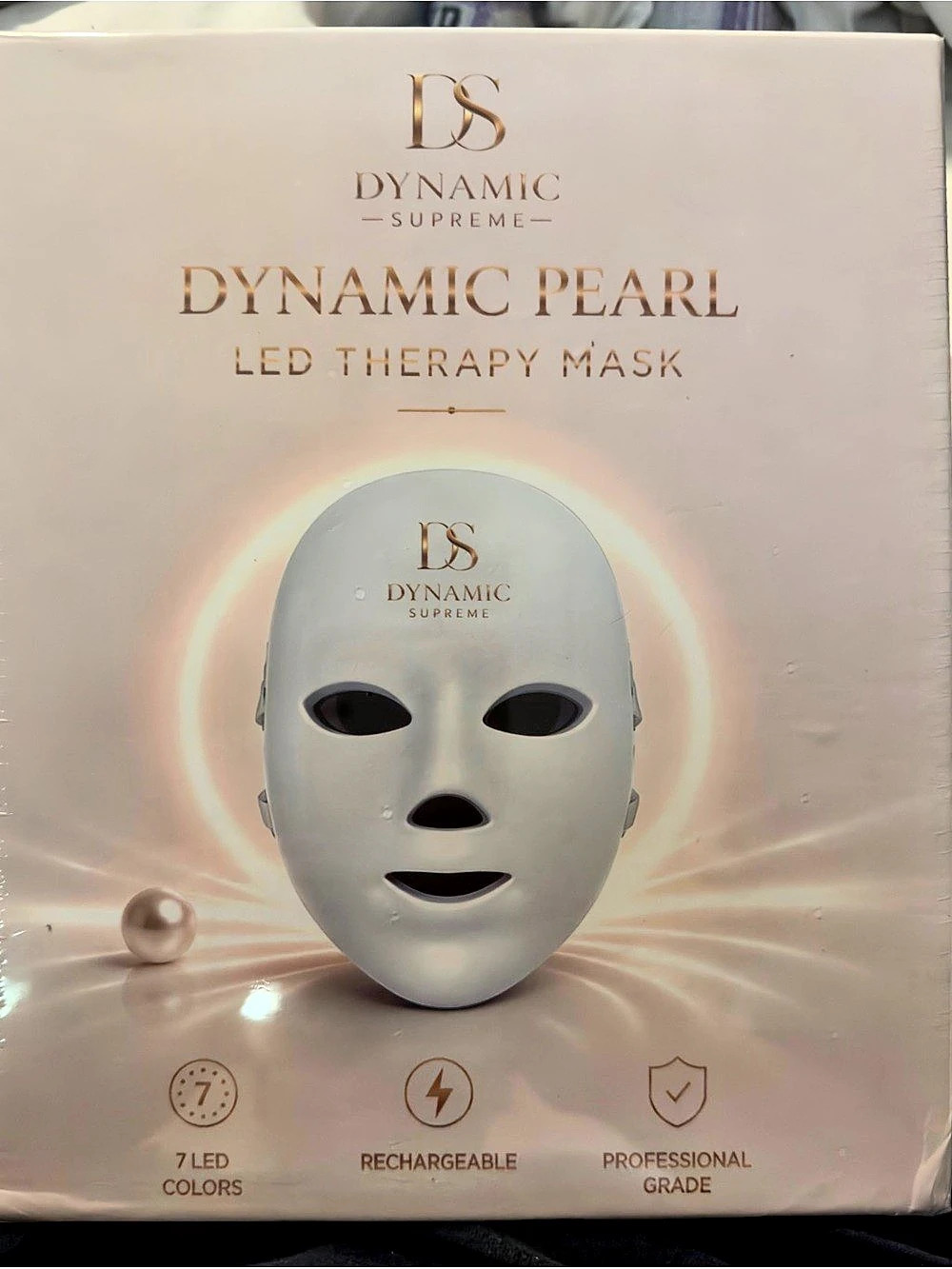 NIB DS Dynamic Supreme “Dynamic Pearl” 7-Color LED Facial Mask – Brand New